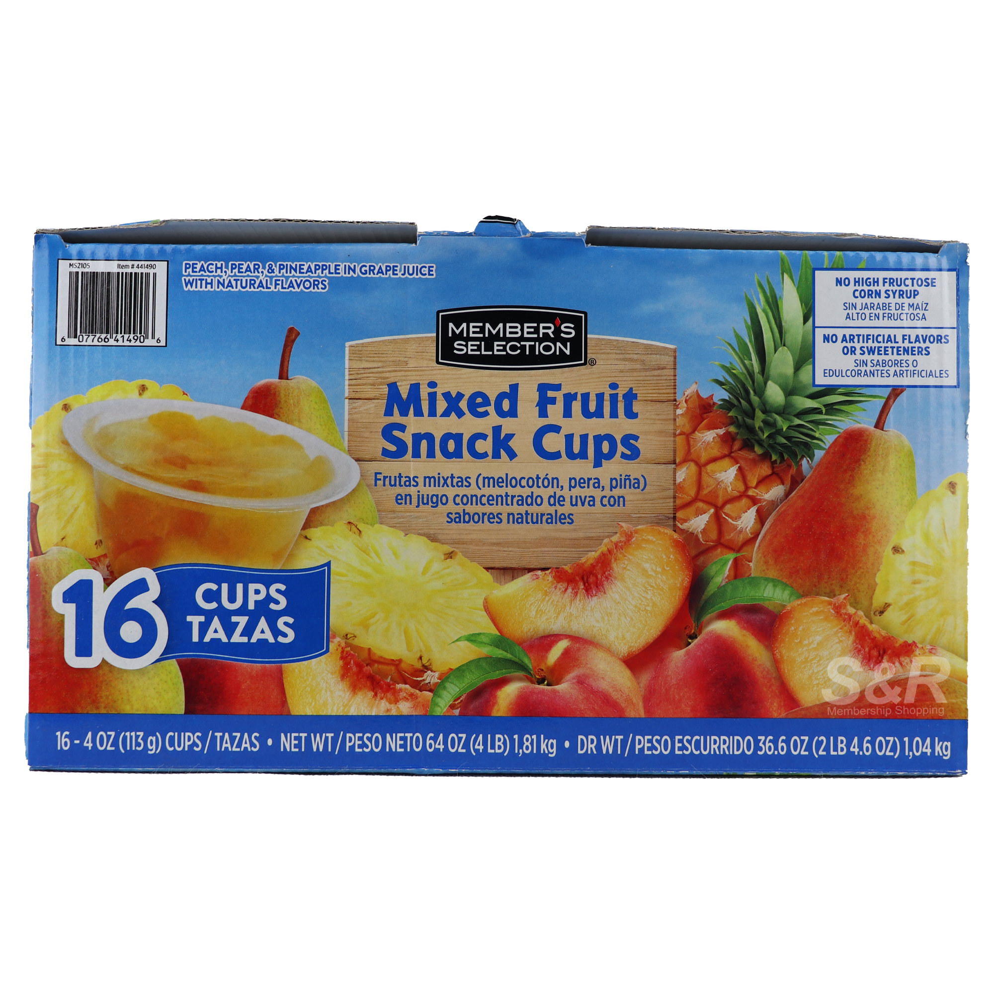 Member's Selection Mixed Fruit Snack Cups 16x113g Member's Selection Mixed Fruit Snack Cups 16x113g